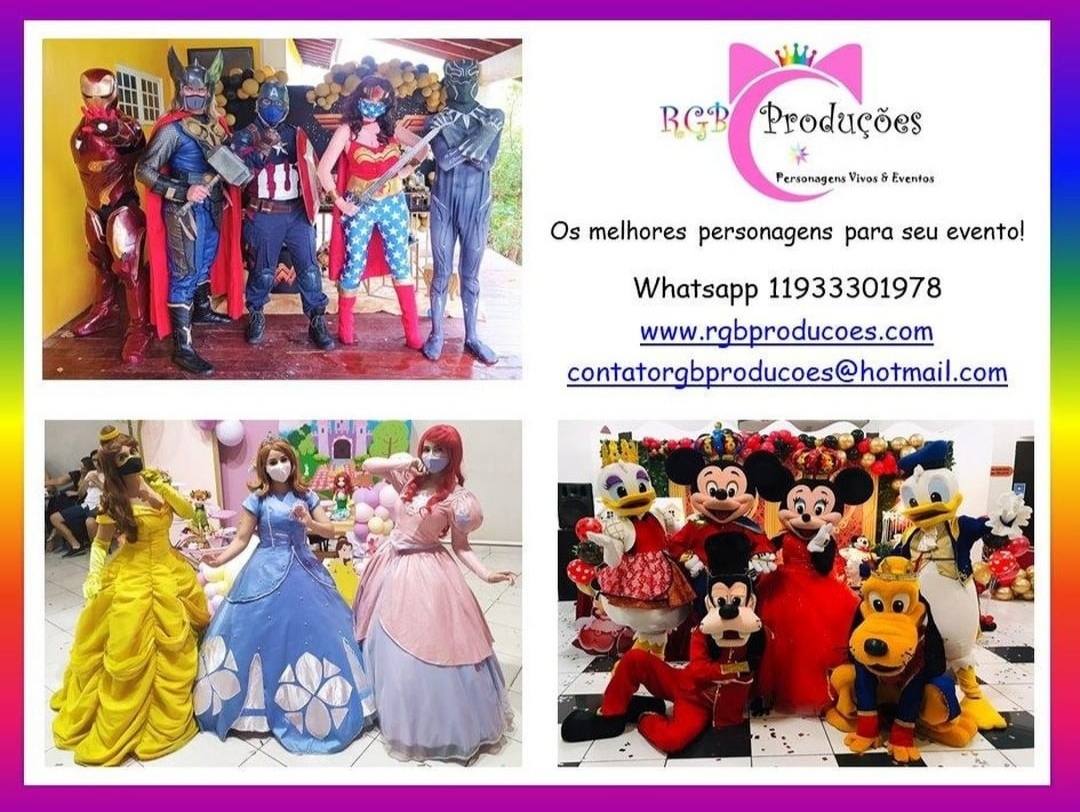 Personagens Vivos para eventos