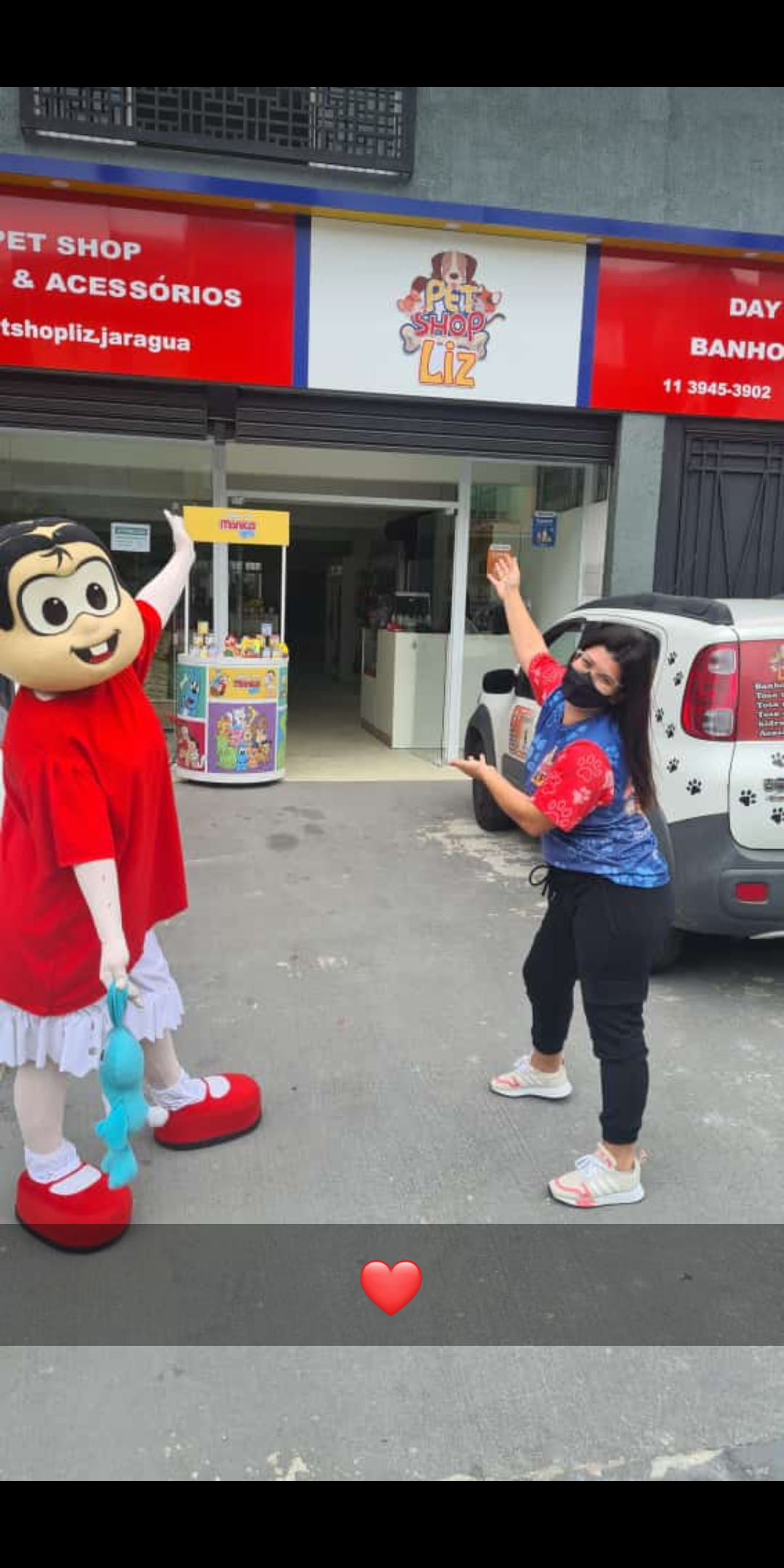 Trabalhamos com personagens vivo e brinquedos