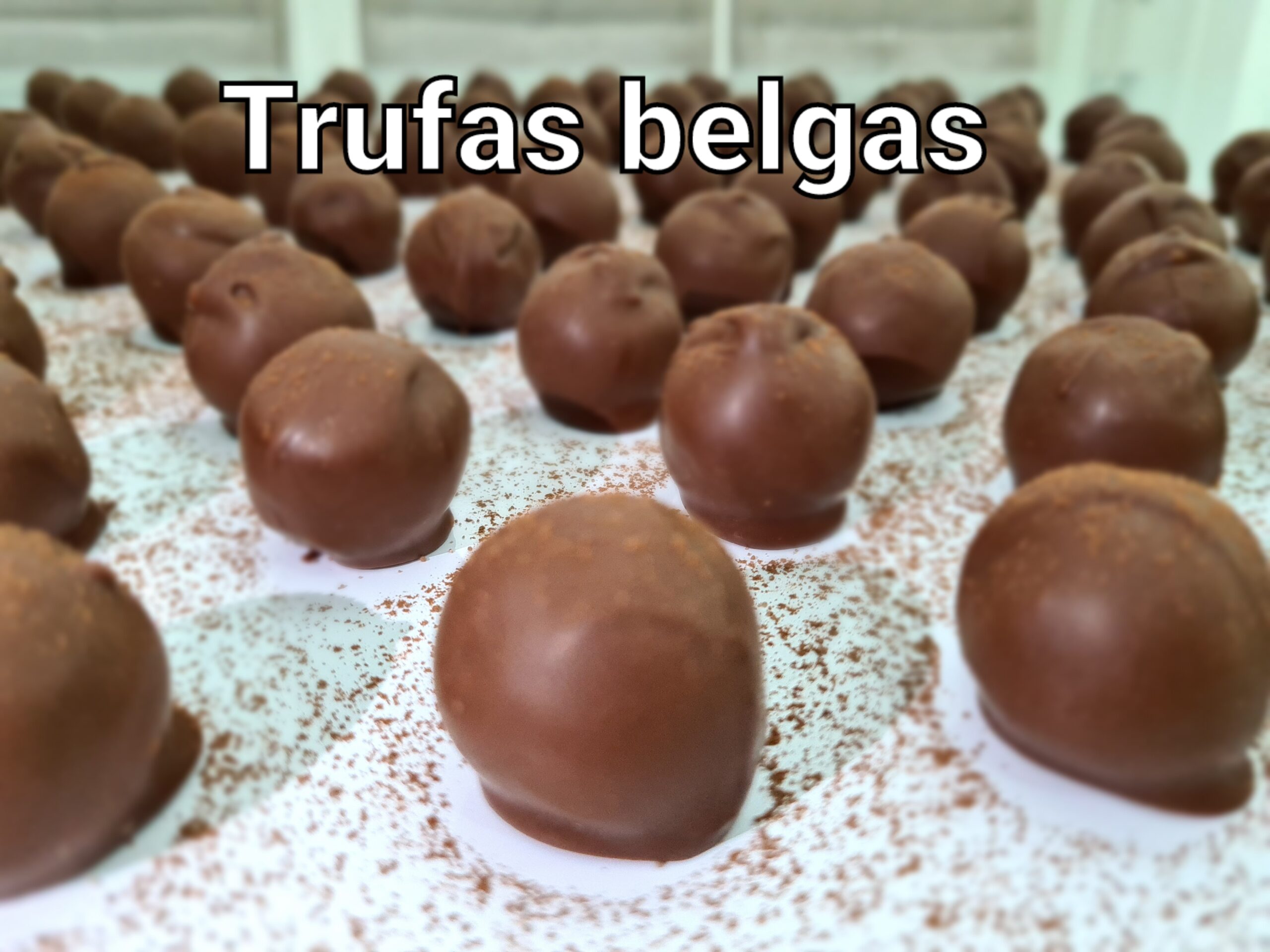 Trufas belgas caseiras