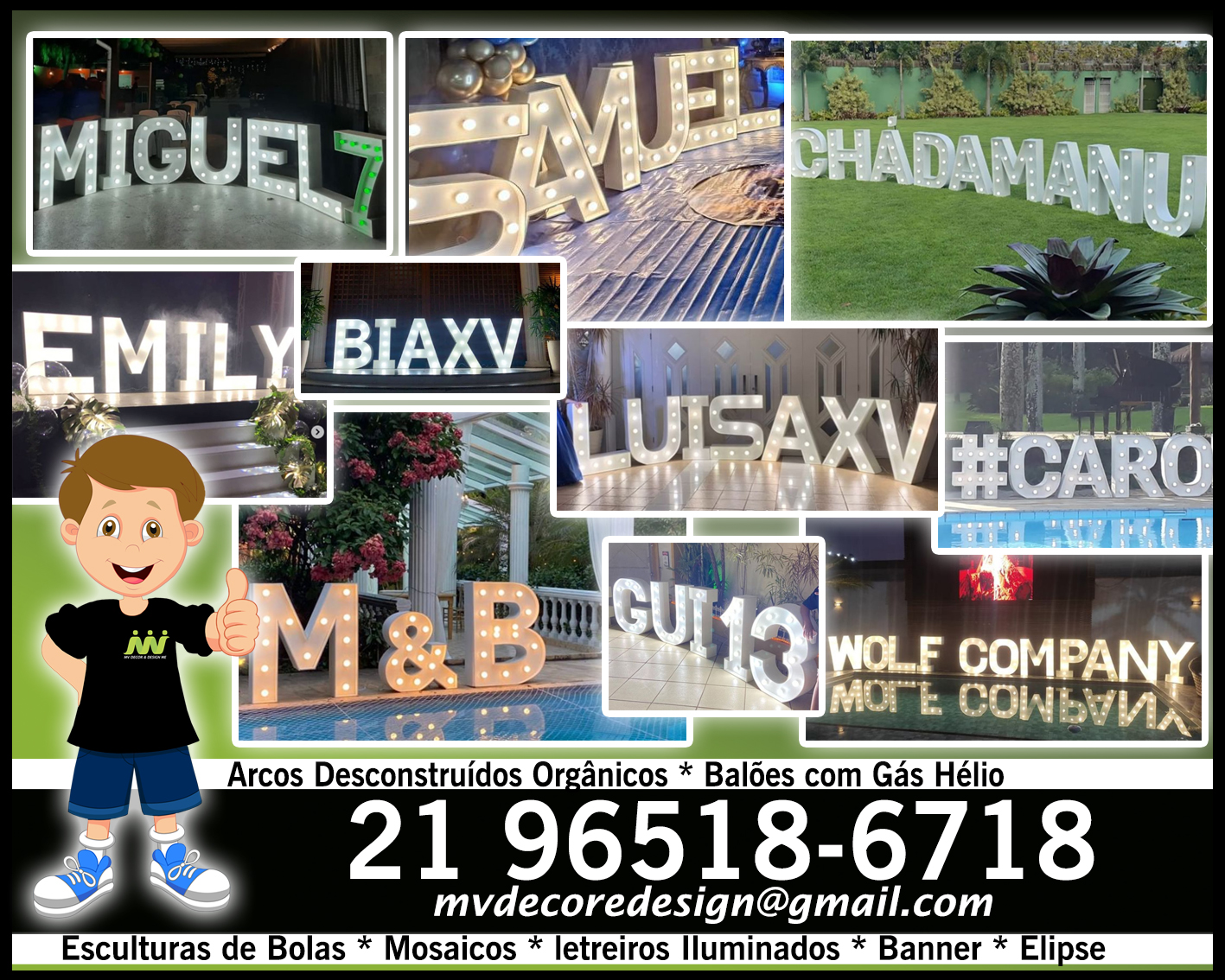 BALÃO GAS HÉLIO – ARCOS TRADICIONAIS E DESCONSTRUÍDOS – ESCULTURAS DE BALÕES – ZAP 21 96518-6718