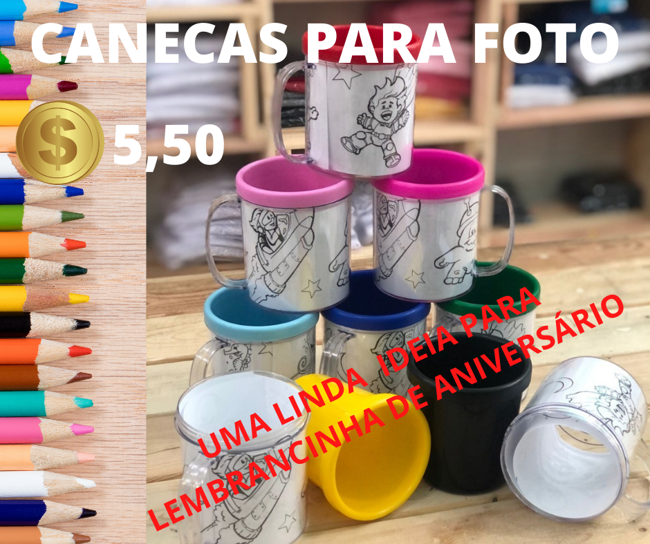 Copos e canecas personalizadas