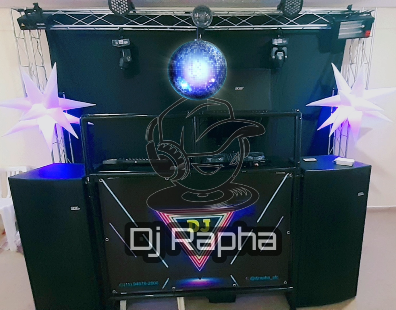 DJ + Som + Iluminação + Projeção