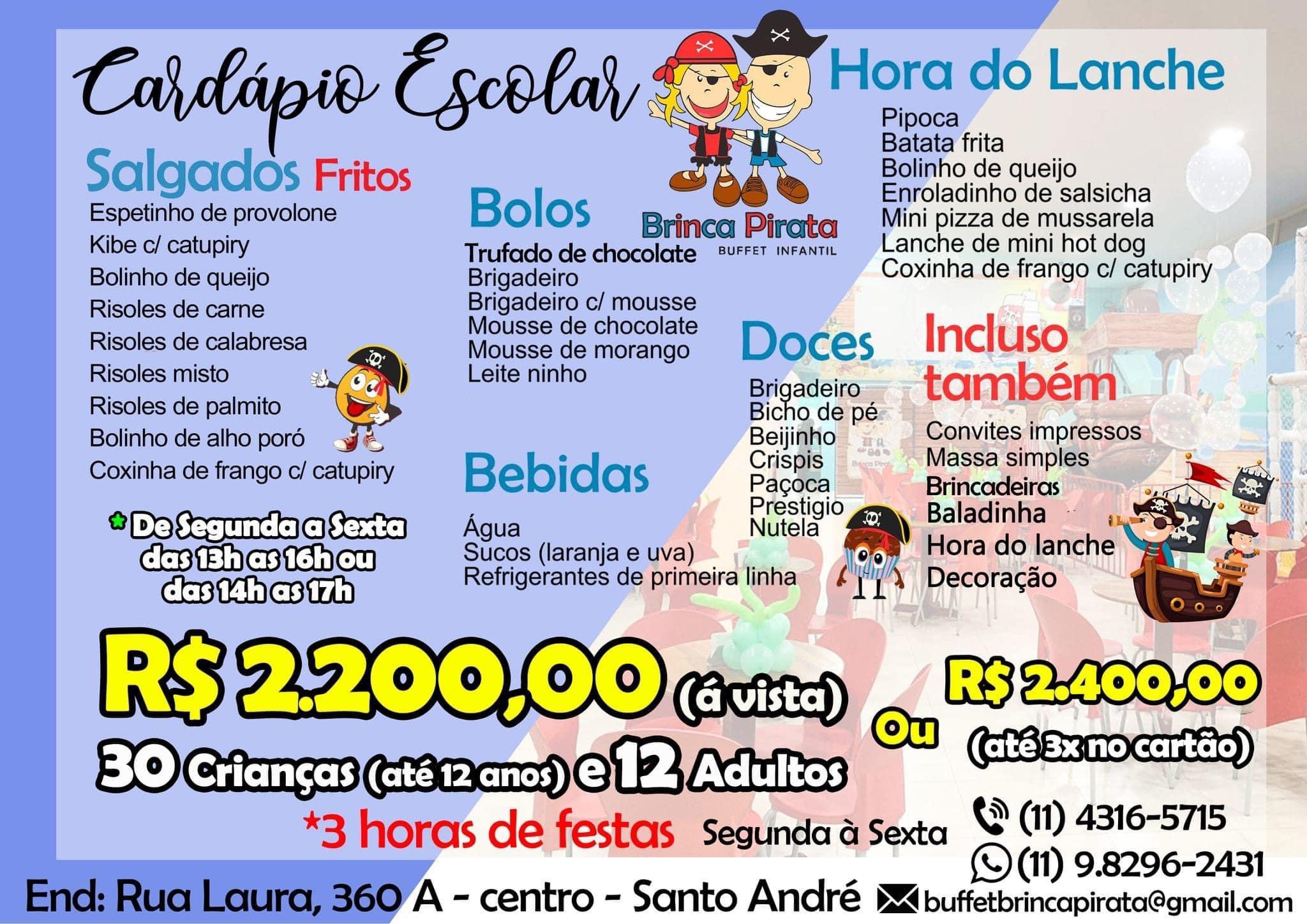 Buffet brinca pirata