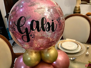 Balao-Metalizado-Bubble-arranjo-baloes-topo-de-mesa-lettering-galsi