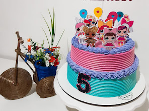 Bolos decorados artísticos salgado e sobre