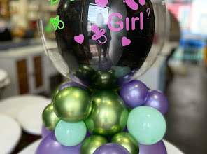 Estilosa decorações e balões