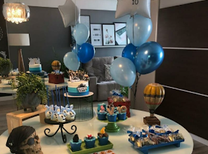 Papel balão e festa